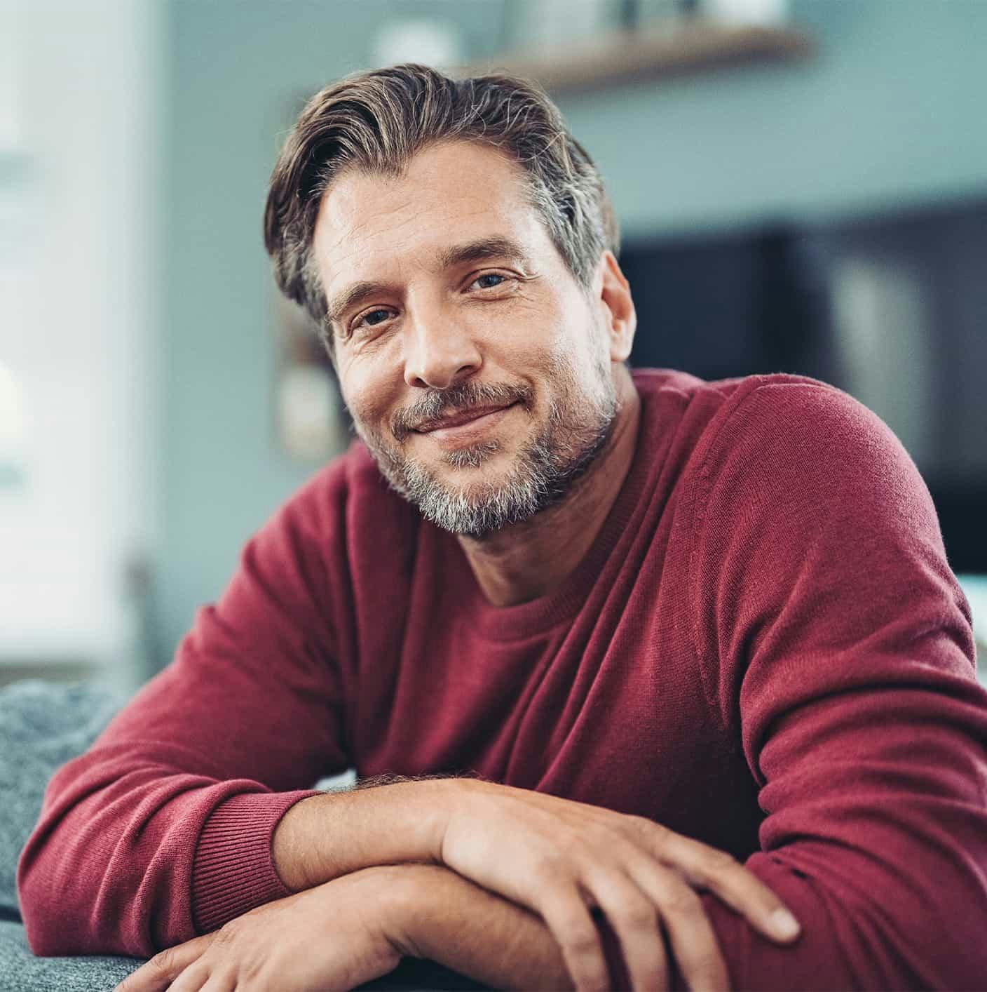 Man smiling