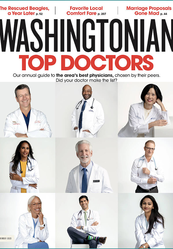 washingtonian top doctor mag cover