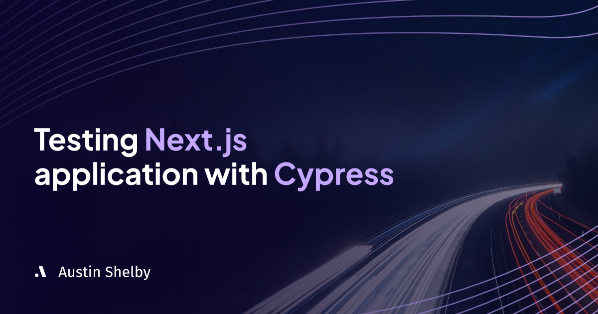 Testing Next.js application with Cypress
