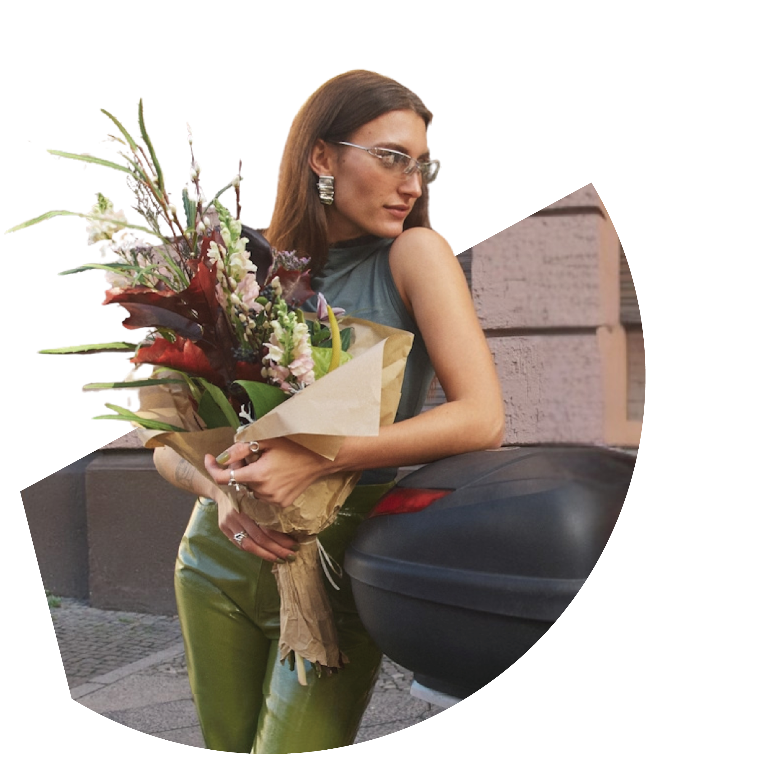 Women with flowers