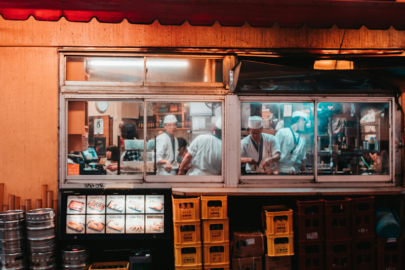 Busy ramen restaurant