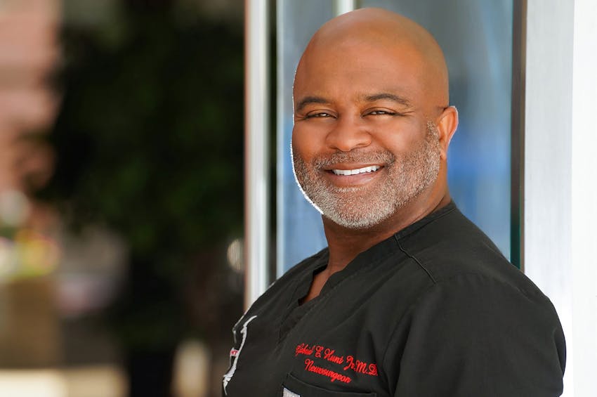 dr gabriel hunt smiling