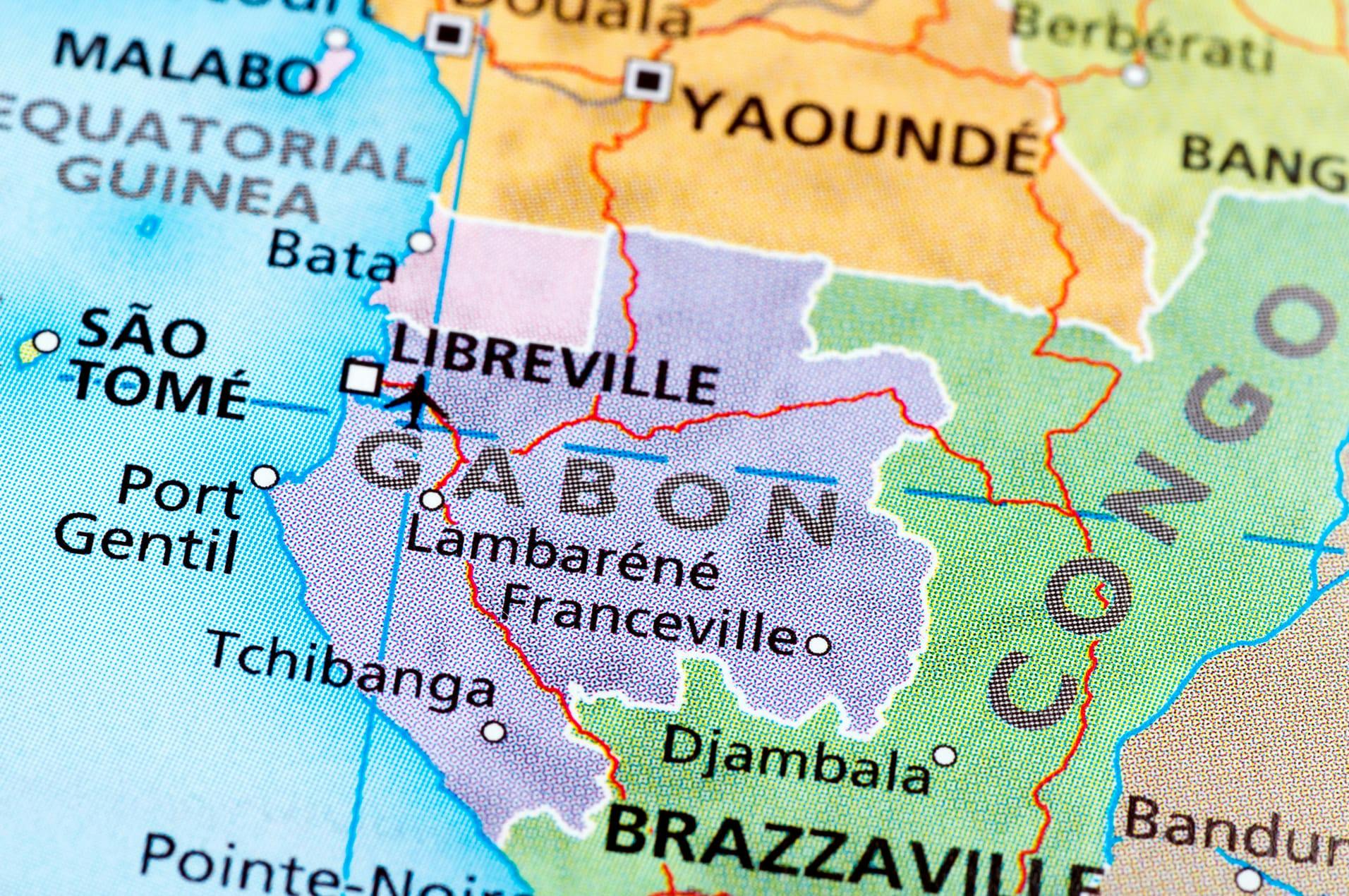 map of Gabon