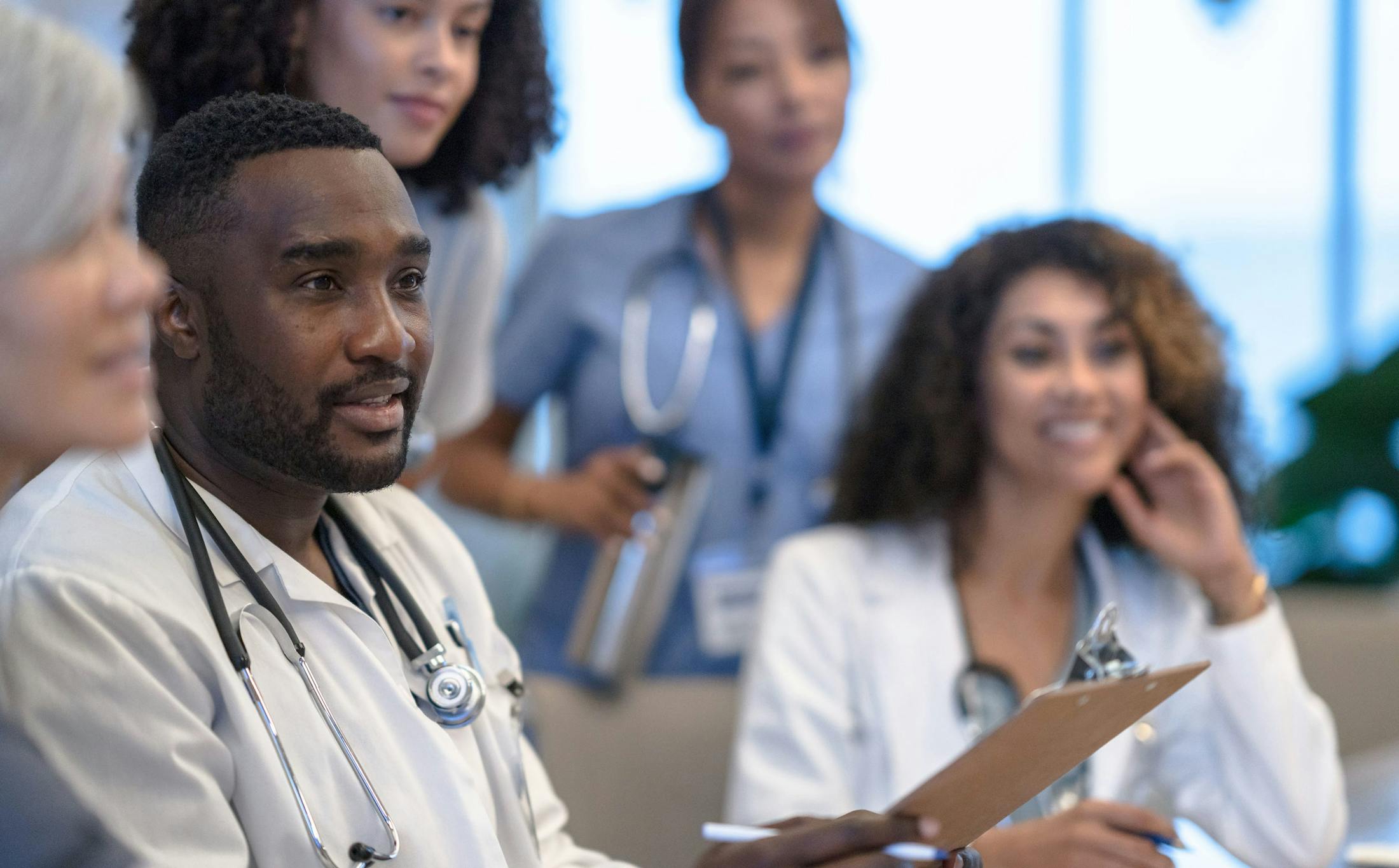 nurses getting trained