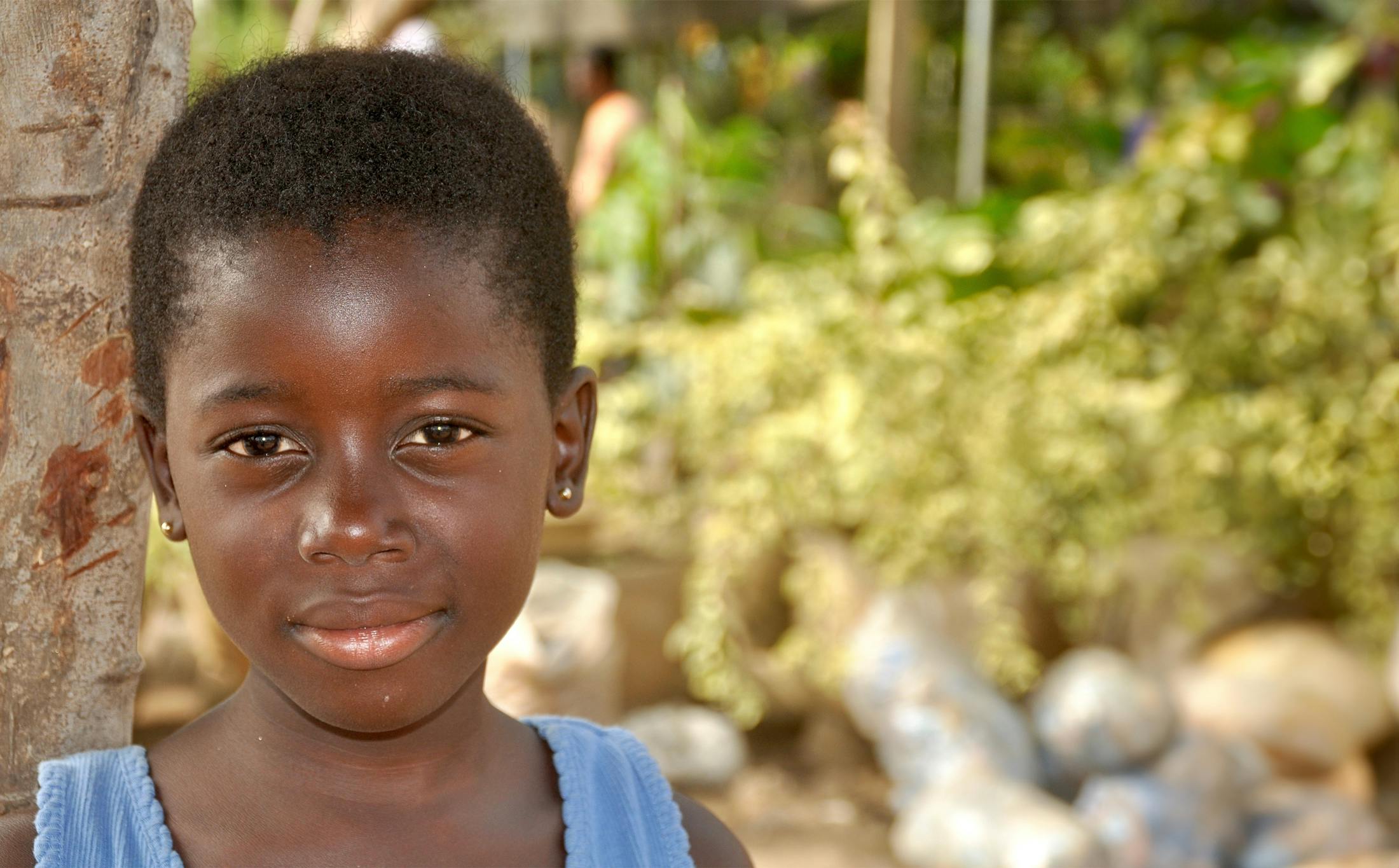 little girl close up