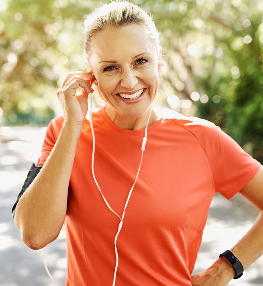 Woman wearing athletic wear