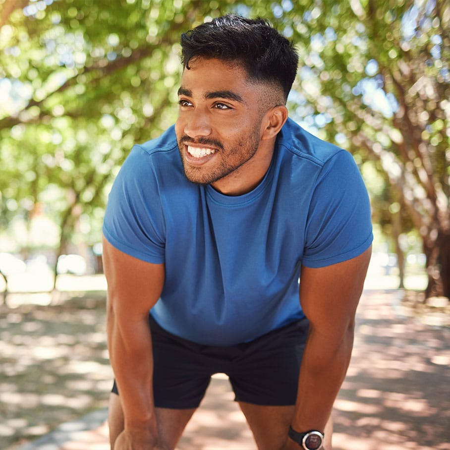 happy jogger after hyperbaric oxygen therapy in Jacksonville, FL