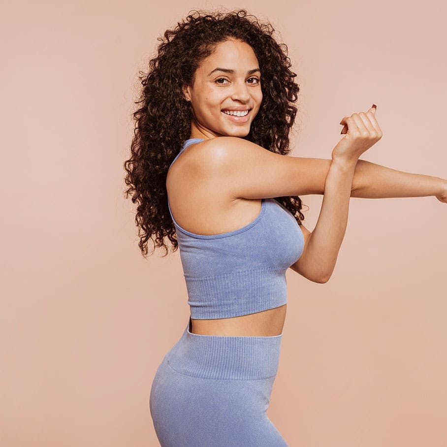 fit woman after body sculpting treatment in Stamford, CT