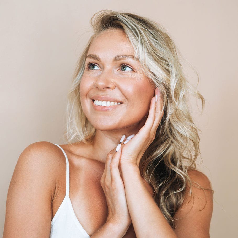 beautiful woman after Hydrafacial in Orlando, FL