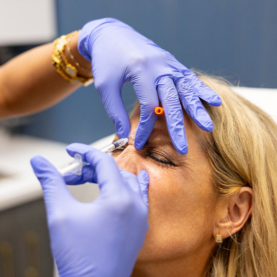 Patient receiving Dysport injection in Winter Park, FL