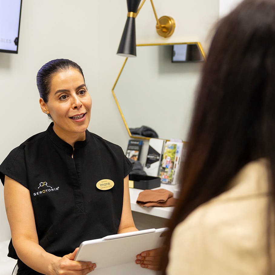 patient consultation for the HydraFacial in Lake Nona, FL