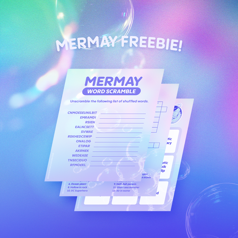 MerMay Activity Sheets