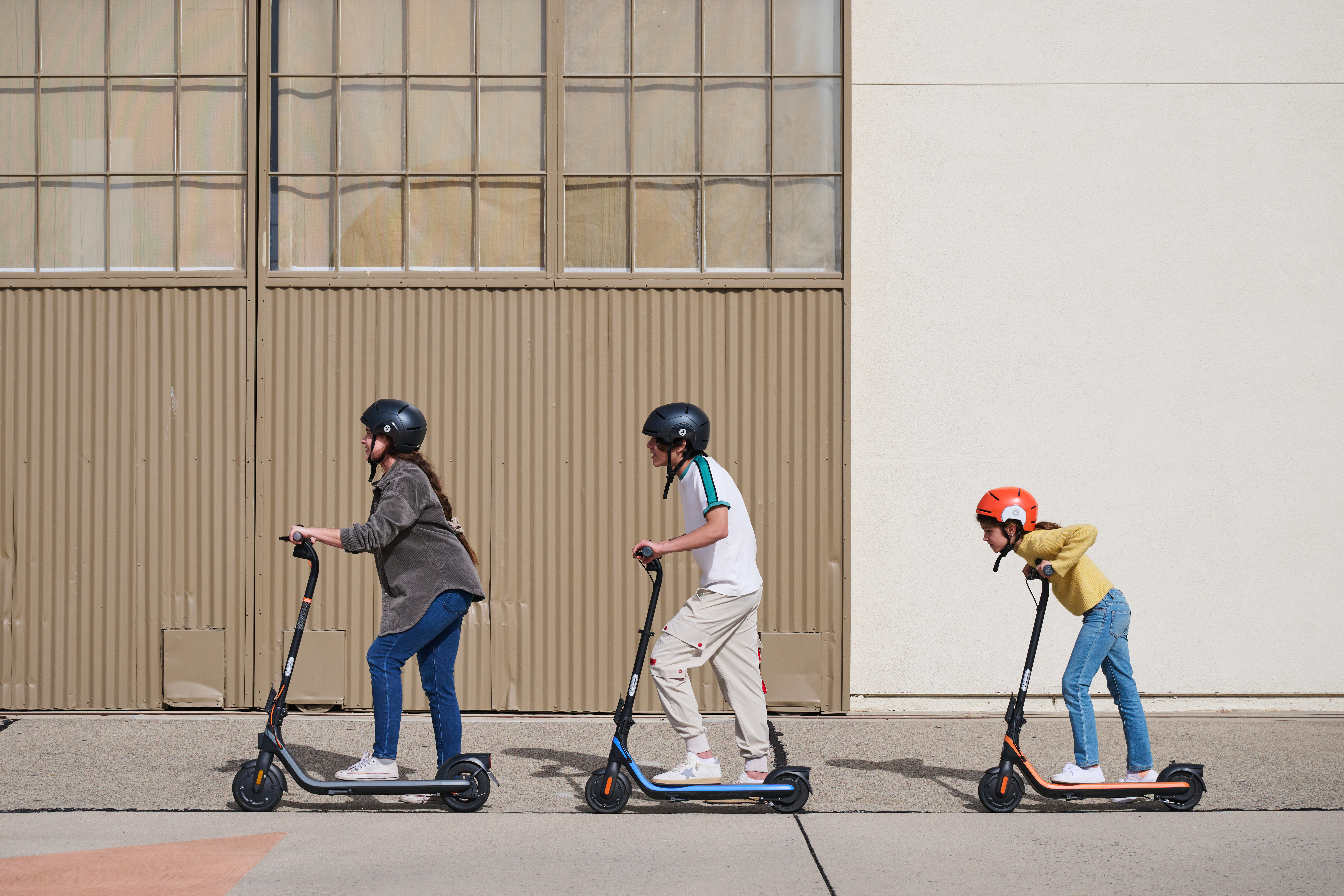 kids on a scooter