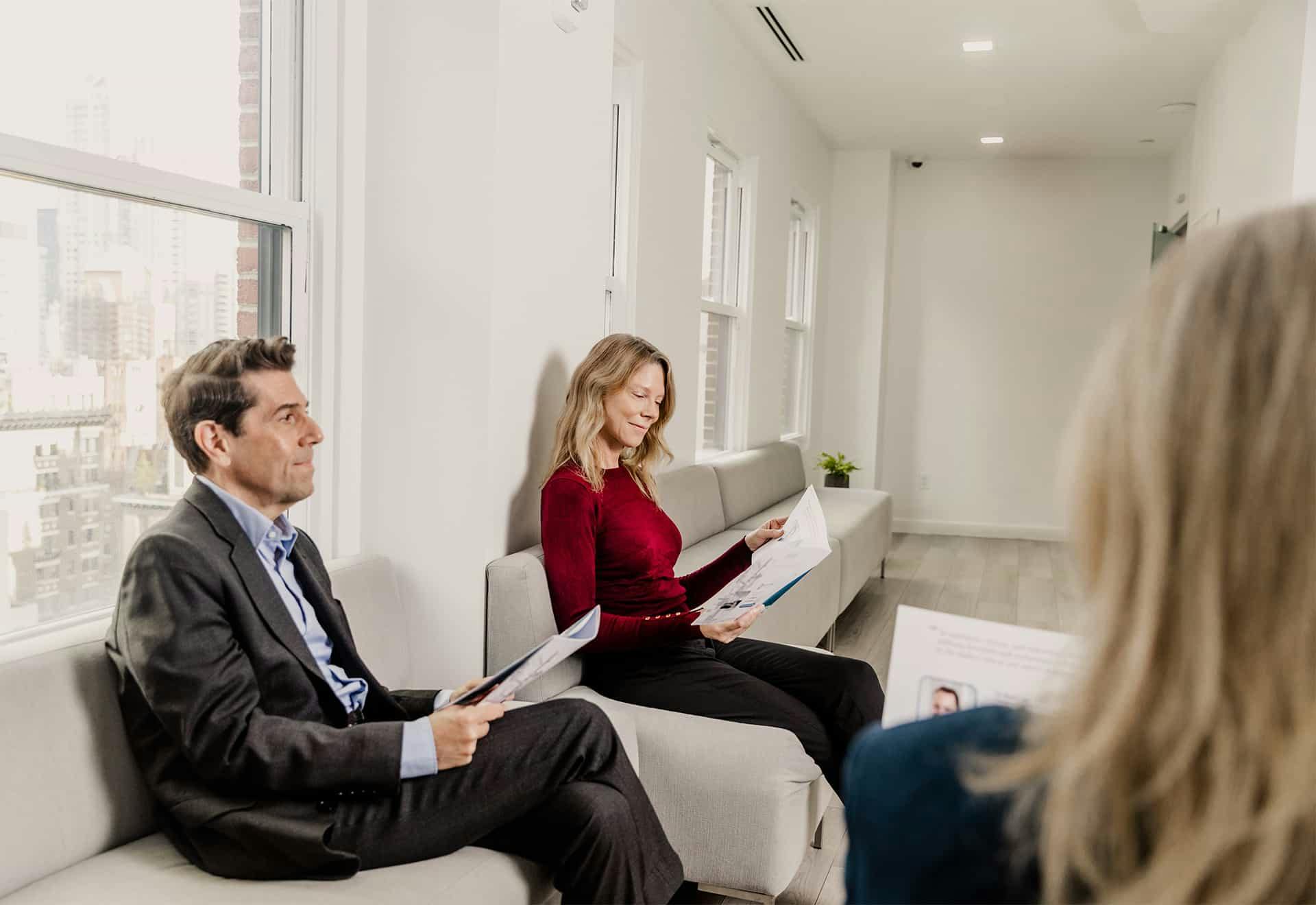 patients waiting in lobby