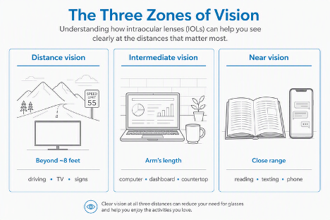 The Three Zones of Vision Infographic