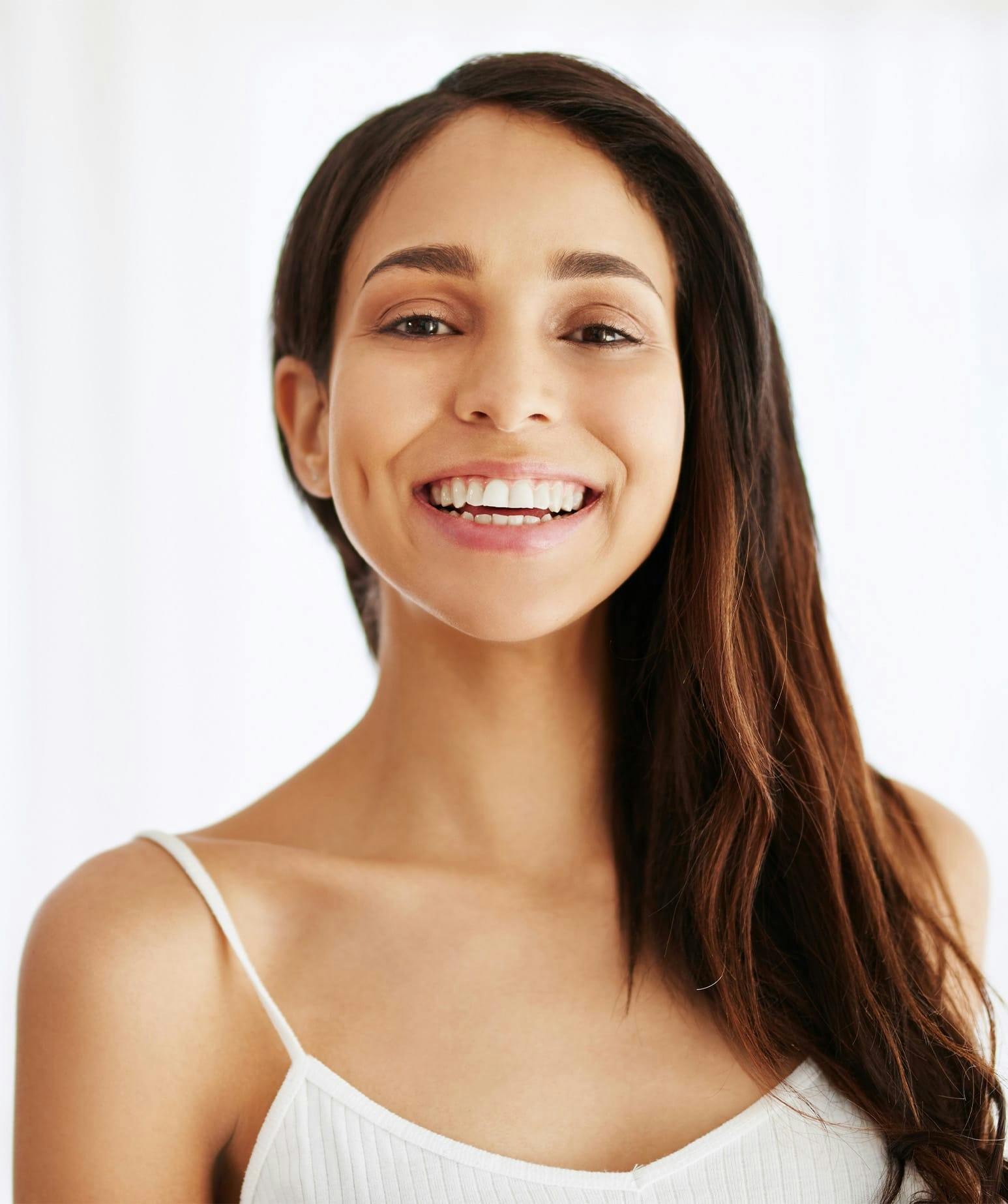woman smiling
