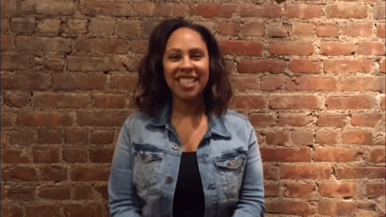 woman smiling