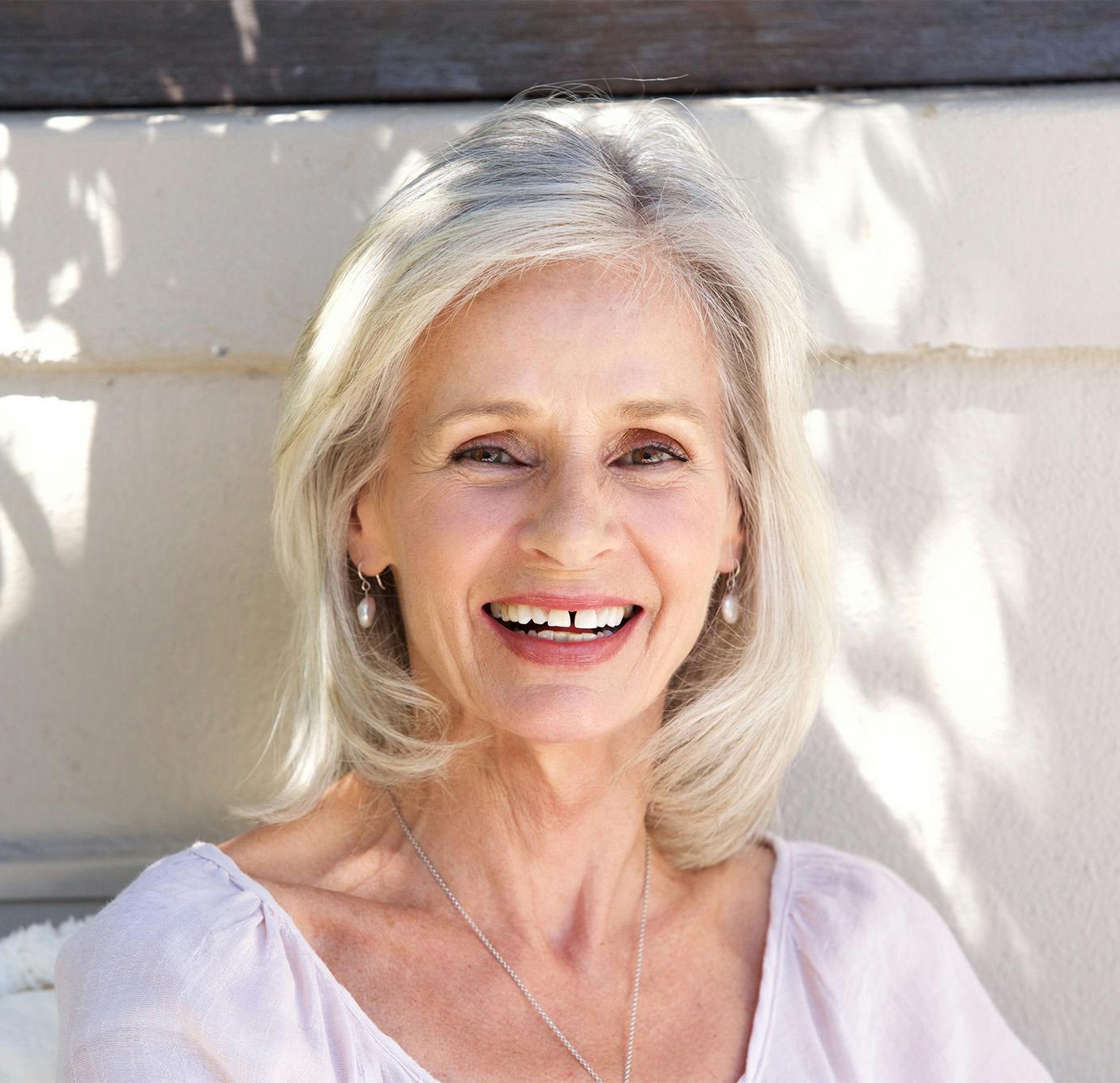 older lady smiling