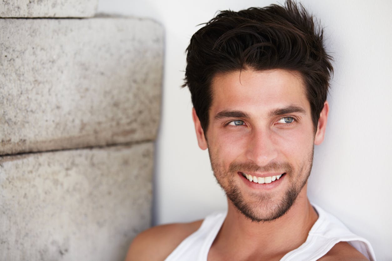 man smiling