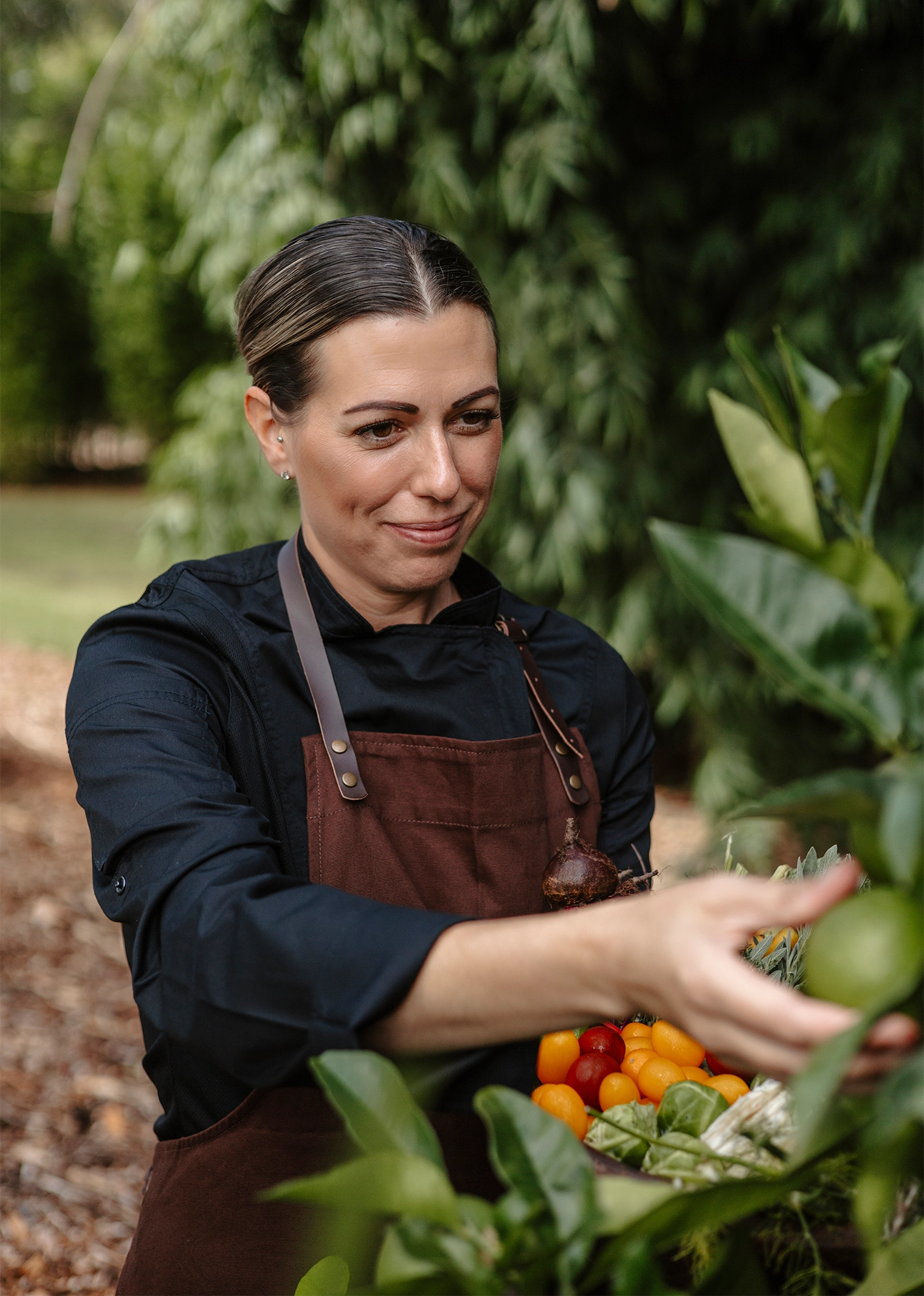 Chef forages for food