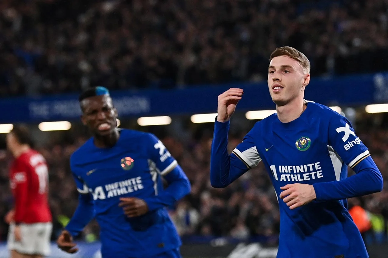 Jogadores do Chelsea celebrando um gol