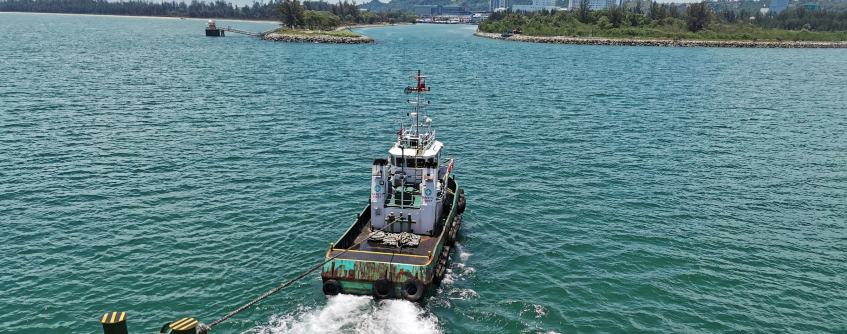 Tugboat pulling