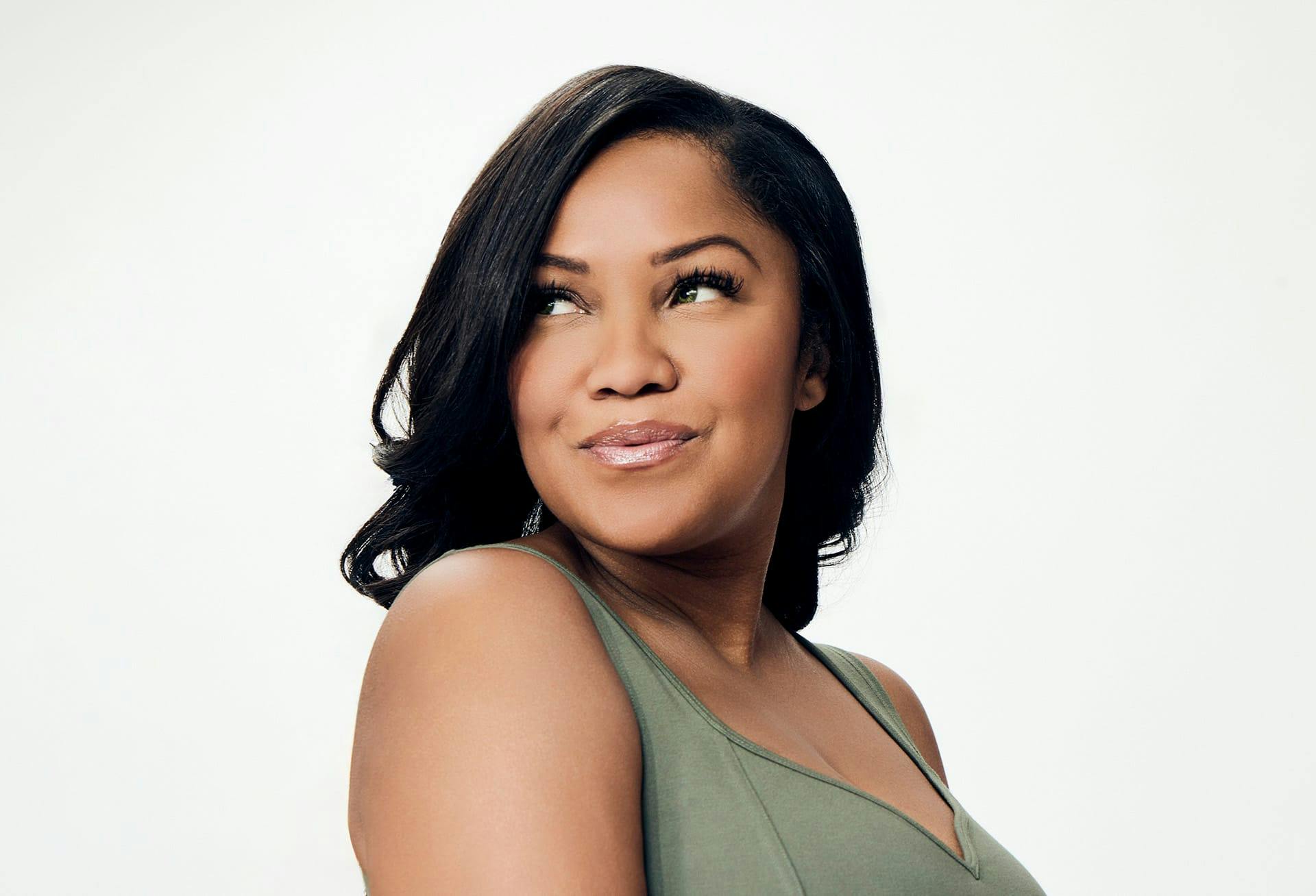 woman smiling