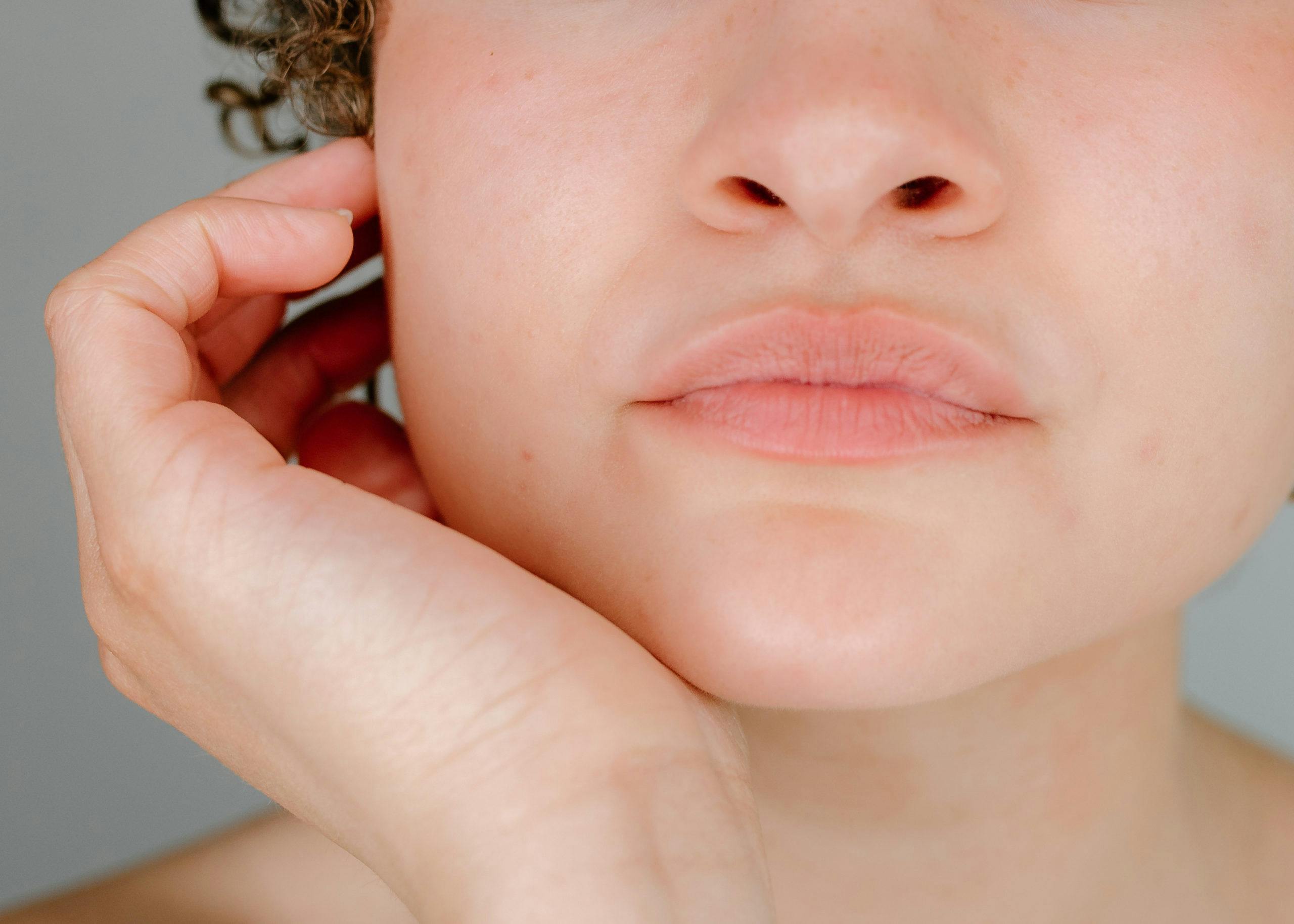 woman's lower face