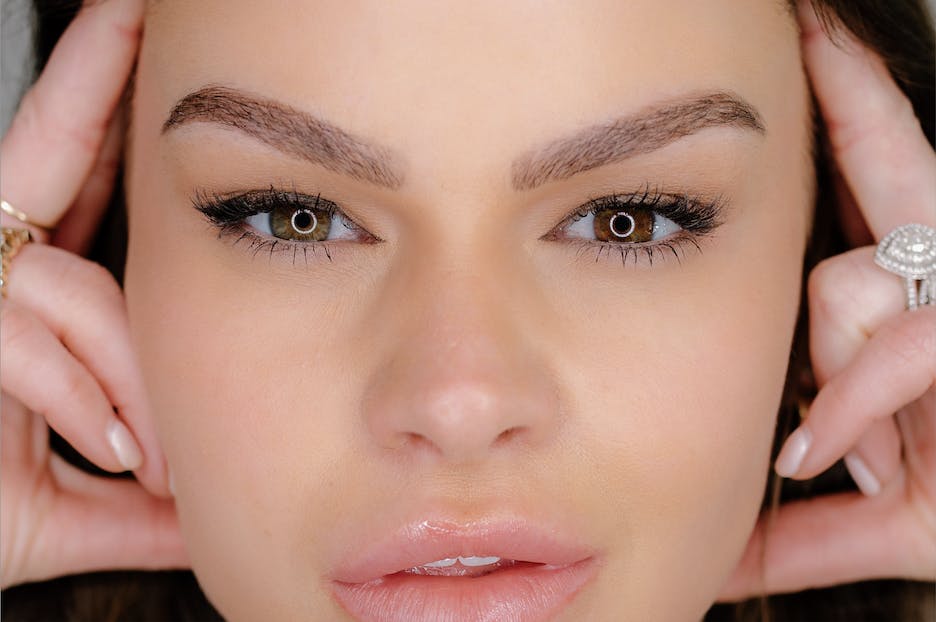 close up of woman's face