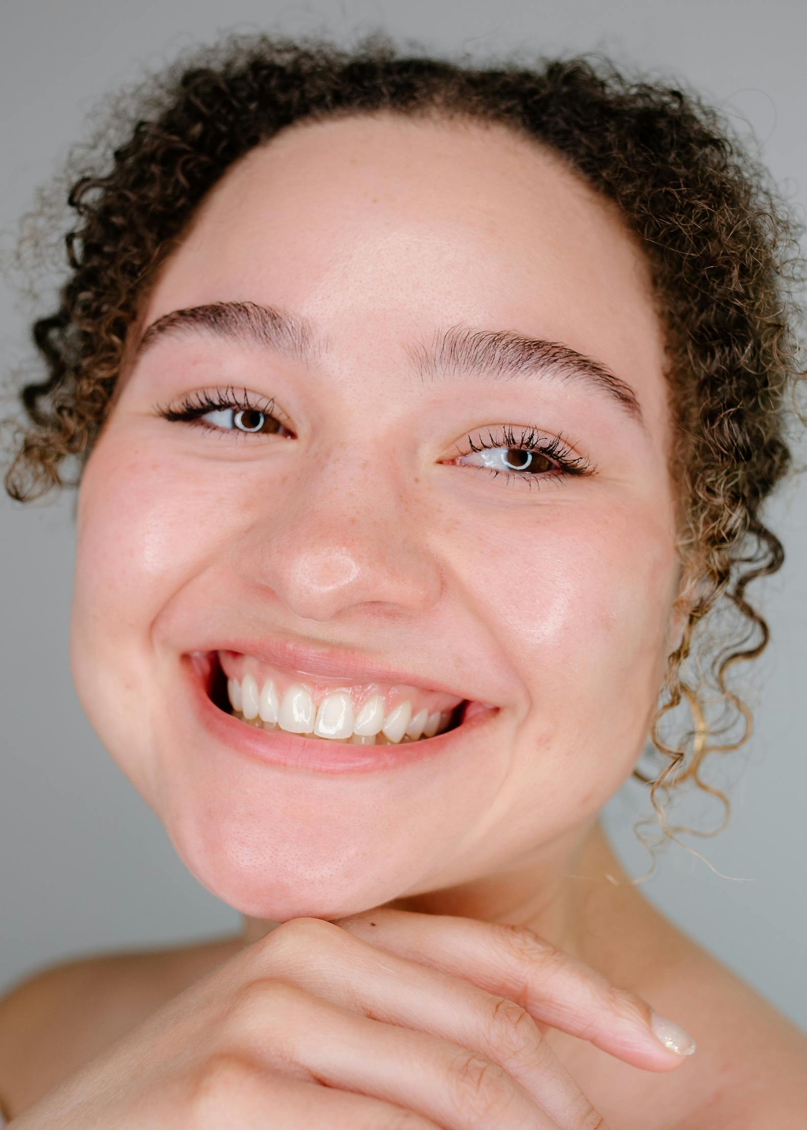 woman smiling