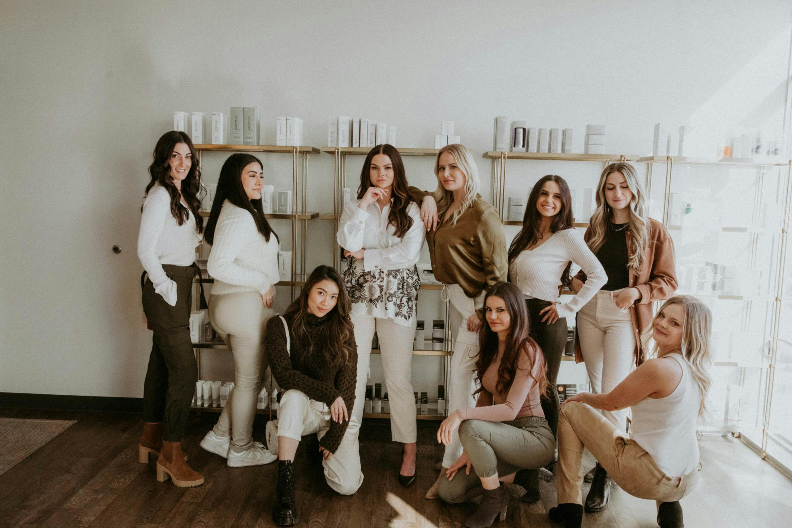 group of women at images medspa