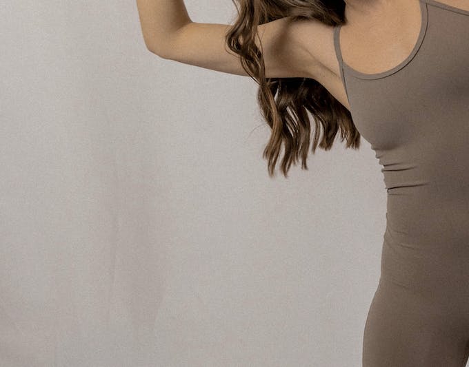 woman in a bodysuit