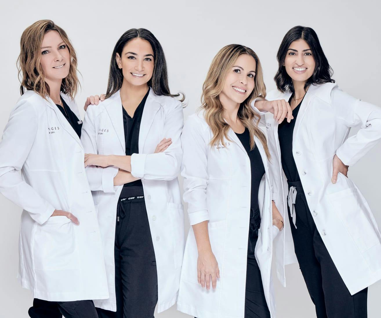 The Specialists of Images Med Spa Wearing White Coats
