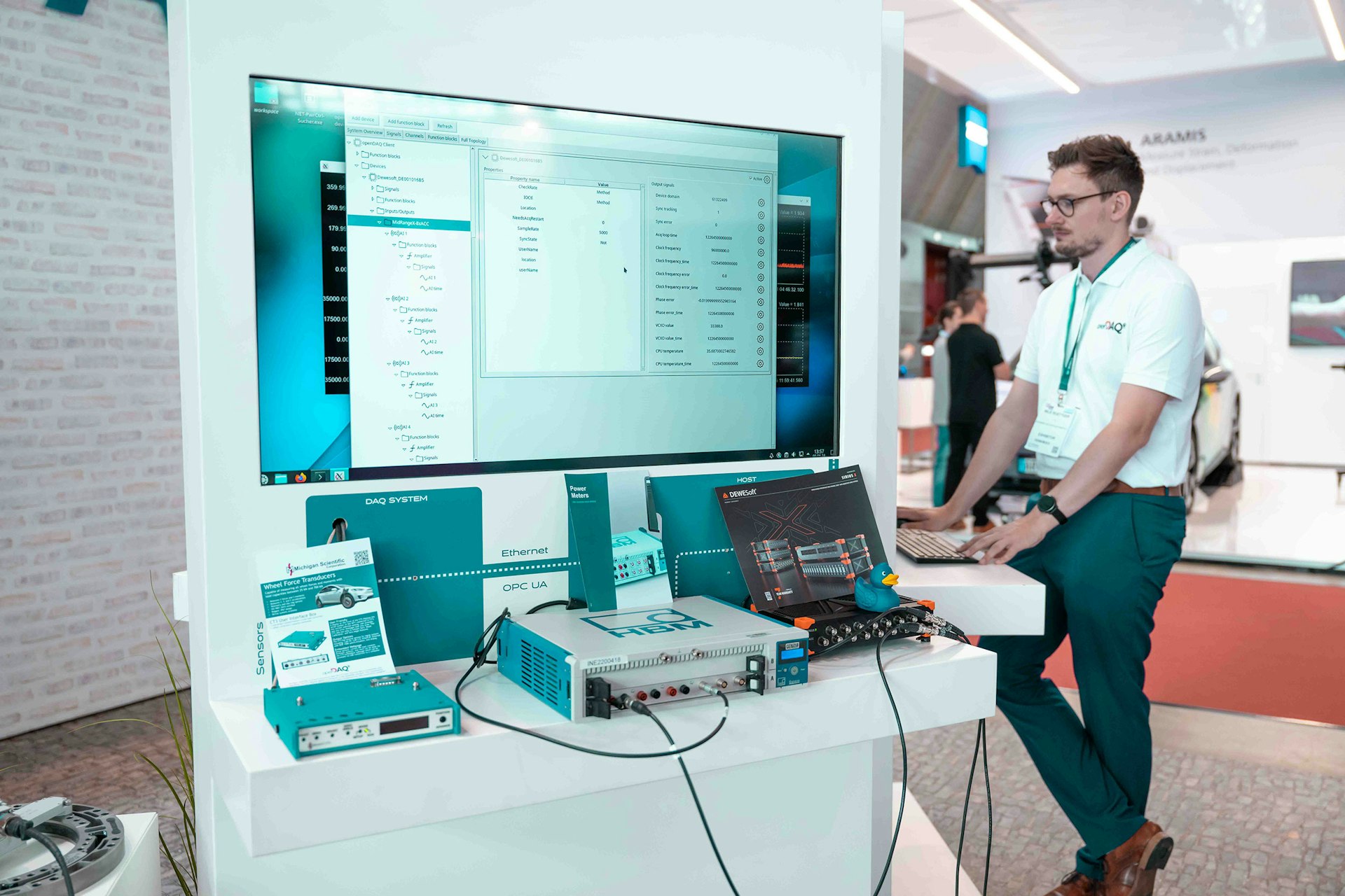 Nils Roettger, openDAQ CTO, at the ATS expo
