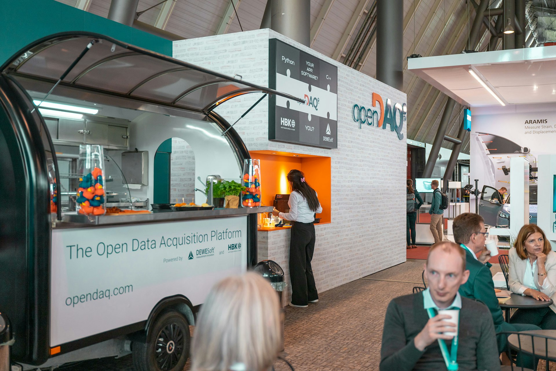 opnDAQ's food truck serving visitors with delicious food and beverages