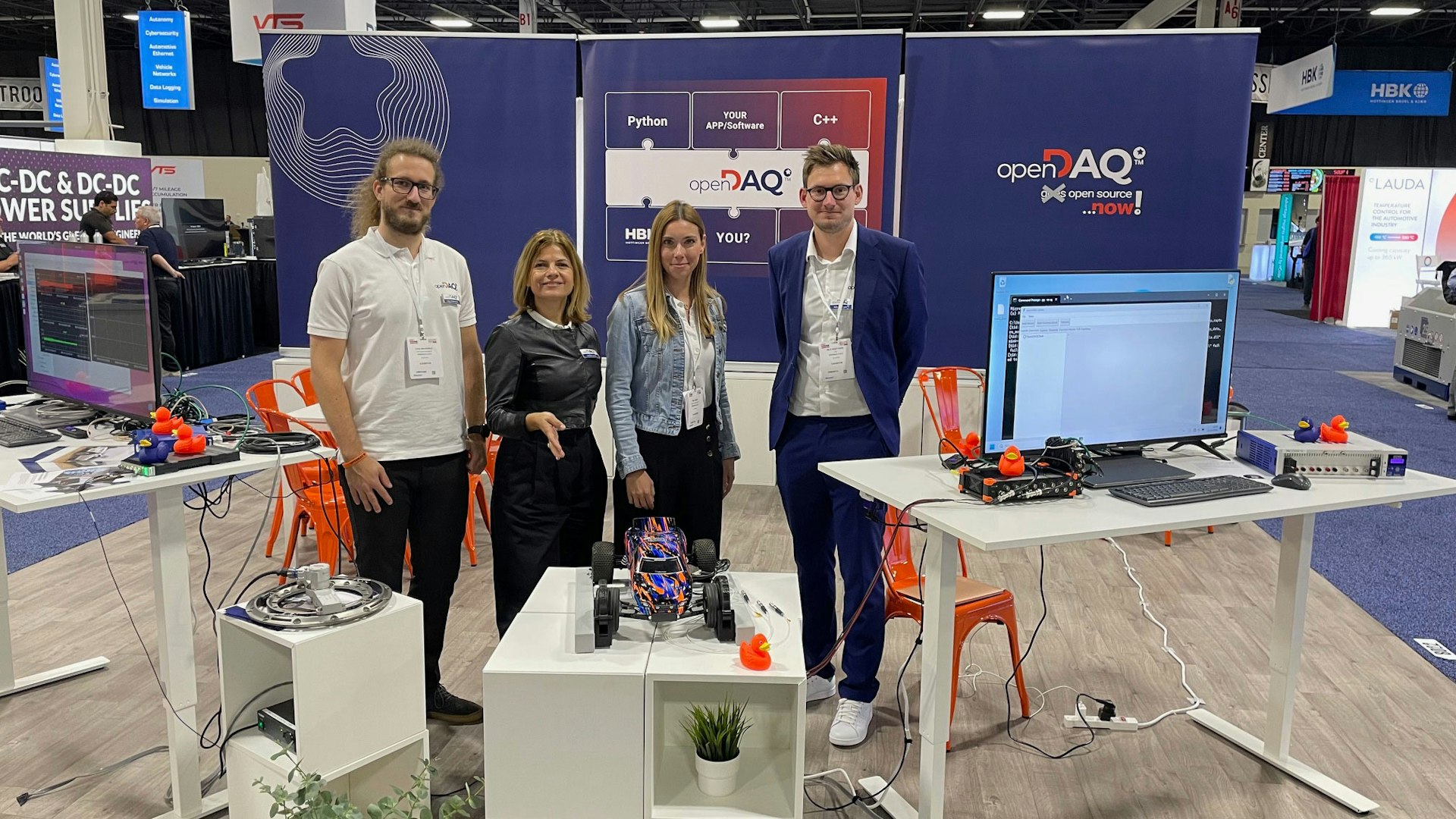 oepnDAQ team at Detroit Automotive Testing Show