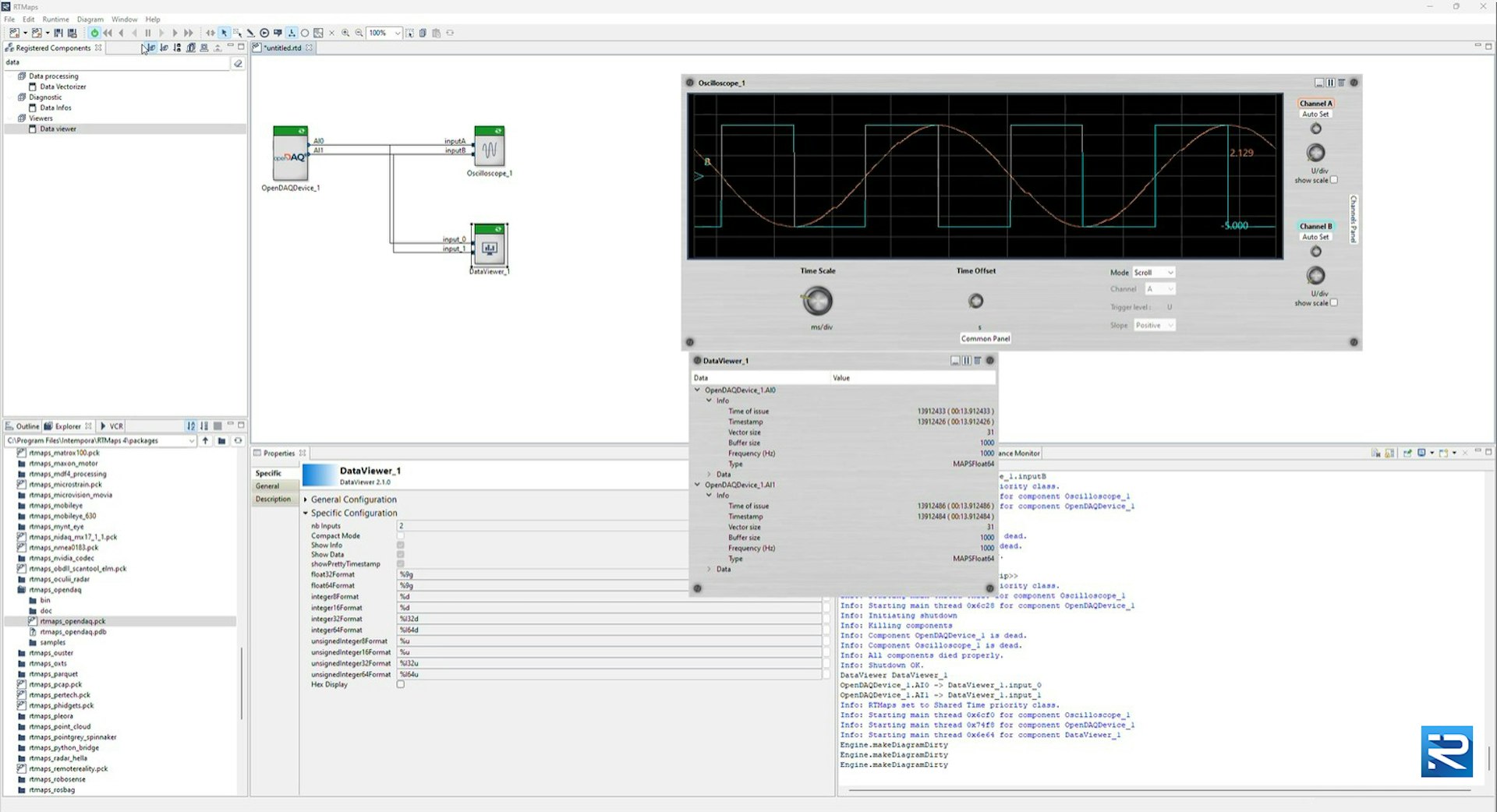 Rtmaps One Integration, Endless Possibilities: RTMaps Integrates openDAQ
