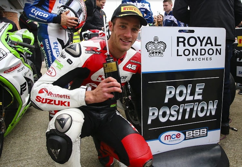 Bridewell and Bennetts Suzuki on Brands Hatch pole