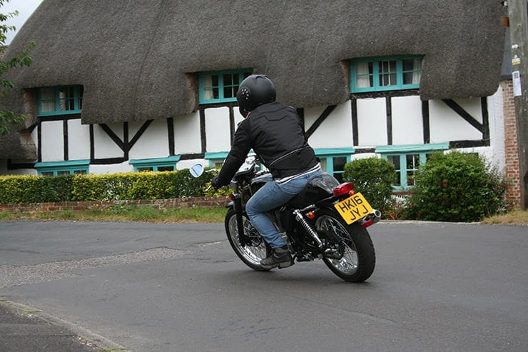 The name is supposed to evoke trad British motorcycling values, and it does