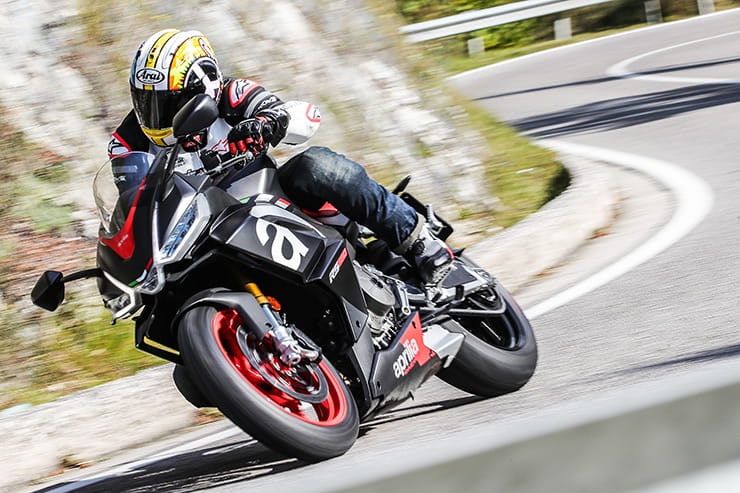 Aprilia have arguably created a new segment with this light, 100bhp, parallel-twin RS600, creating an affordable, usable sports bike (with a plethora of rider aids) for the road.