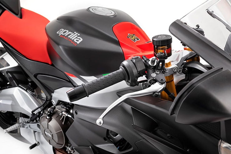 Aprilia have arguably created a new segment with this light, 100bhp, parallel-twin RS600, creating an affordable, usable sports bike (with a plethora of rider aids) for the road.