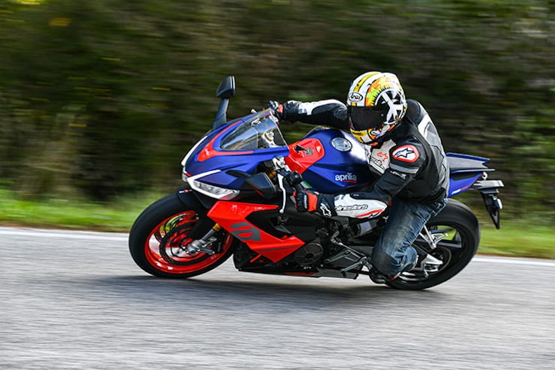 Aprilia have arguably created a new segment with this light, 100bhp, parallel-twin RS600, creating an affordable, usable sports bike (with a plethora of rider aids) for the road.