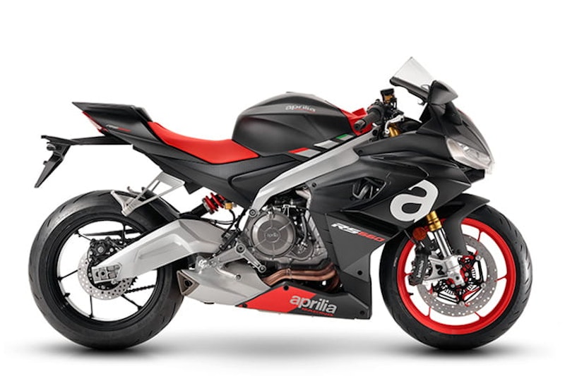 Aprilia have arguably created a new segment with this light, 100bhp, parallel-twin RS600, creating an affordable, usable sports bike (with a plethora of rider aids) for the road.