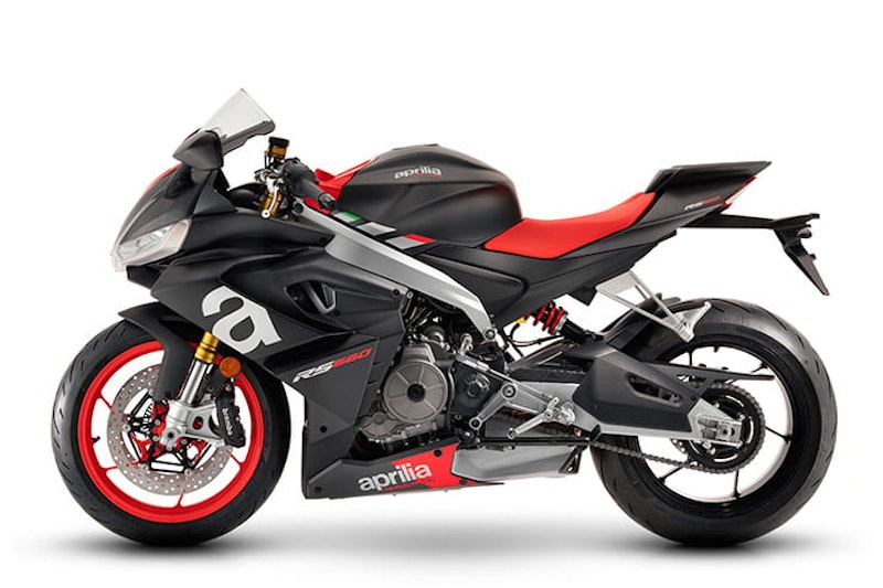 Aprilia have arguably created a new segment with this light, 100bhp, parallel-twin RS600, creating an affordable, usable sports bike (with a plethora of rider aids) for the road.