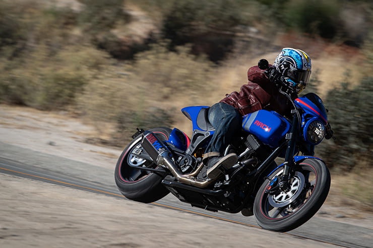 We ride the heavily revised, 2032cc ARCH KRGT-1 in California.