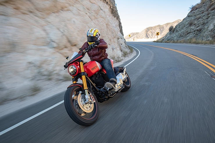 We ride the heavily revised, 2032cc ARCH KRGT-1 in California.