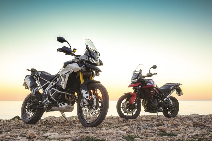 the 2020 Tiger 900 is nothing if not new, new and genuinely, innovatively, definitively, never-been-seen-before new.
