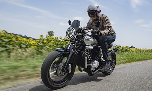 Brough Superior SS100 prototype on test
