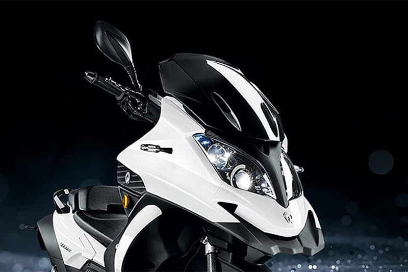 Four-wheel scooter promises twice as much grip as a two-wheeler. The 350cc, single cylinder engine makes 30bhp and it can be ridden on a car licence