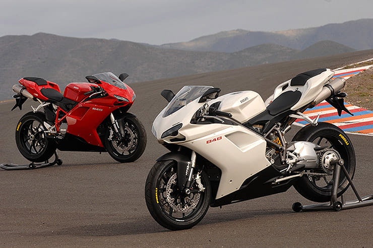 If you want a machine that encapsulates the sheer joy of riding and won’t scare the bejesus out of you, the Ducati 848 is a great option
